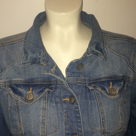 Cato Distressed "Wild At 💛" Denim Jacket - Picture 6 of 7